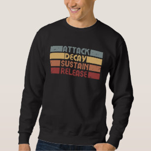 Sweatshirt Synthétiseur ADSR Musique Rétro