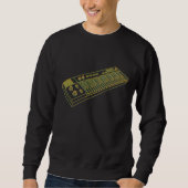 Sweatshirt Synthétiseur Clavier Synthique Vintage Rétro (Devant)