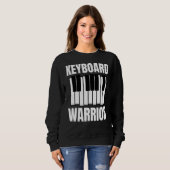 Sweatshirt Synthétiseur de producteur de musique Keyboard War (Devant entier)