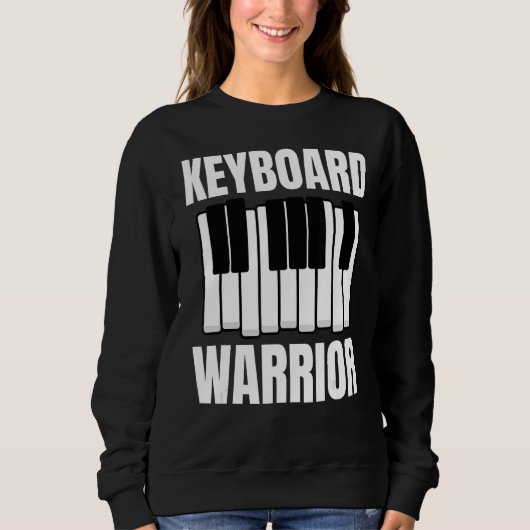 Sweatshirt Synthétiseur de producteur de musique Keyboard War (Devant)