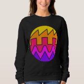 Sweatshirt Synthétiseur Rétro Waveform Sound Wave Electronic  (Devant)