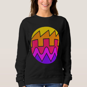 Sweatshirt Synthétiseur Rétro Waveform Sound Wave Electronic