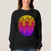 Sweatshirt Synthétiseur Rétro Waveform Sound Wave Electronic  (Devant)