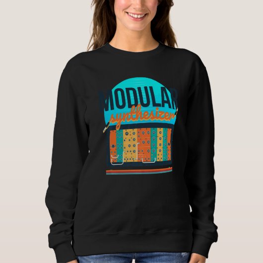 Sweatshirt Synthonde de synthèse modulaire Synthwave 80s Synt (Devant)