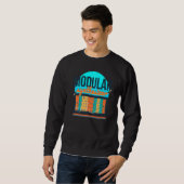 Sweatshirt Synthonde de synthèse modulaire Synthwave 80s Synt (Devant entier)