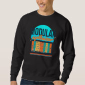 Sweatshirt Synthonde de synthèse modulaire Synthwave 80s Synt (Devant)