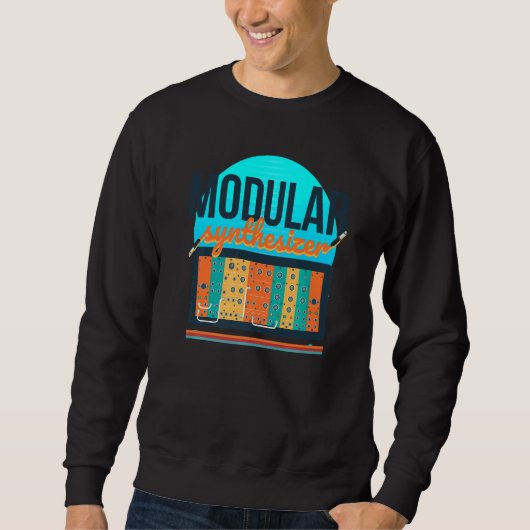 Sweatshirt Synthonde de synthèse modulaire Synthwave 80s Synt (Devant)