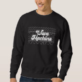 Sweatshirt Synthwave Machine Synthwave Waveform (Devant)