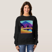 Sweatshirt Synthwave outrun retrowave futuresynth sci fi  40 (Devant entier)