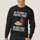 SWEATSHIRT SYRUP PANCAKE & RESTROOM MENUS CONSERVATEURS CHEMI (Devant)