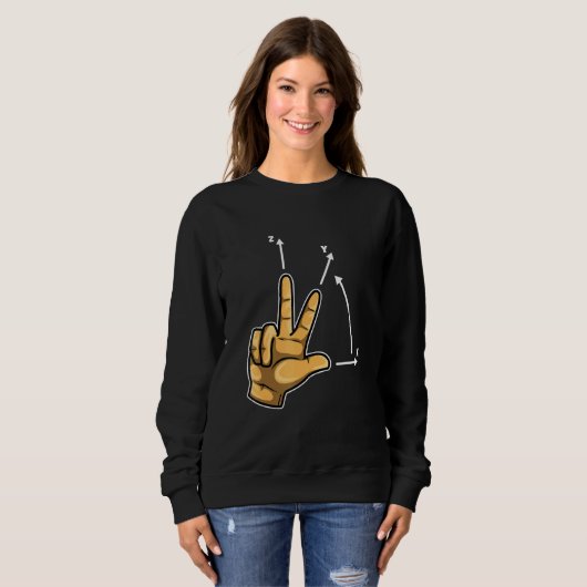 Sweatshirt Système De Coordonnées Programmeur Cnc Machine De (Devant entier)