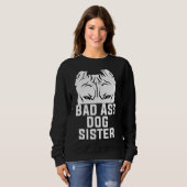 Sweatshirt Système Ears Up Système Armé Pitbull Amoureux des  (Devant entier)