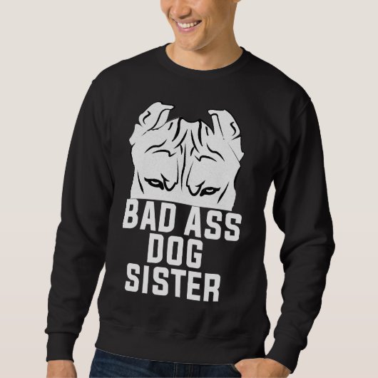 Sweatshirt Système Ears Up Système Armé Pitbull Amoureux des  (Devant)