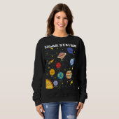 Sweatshirt Système solaire Planète Science Astronomie Espace  (Devant entier)
