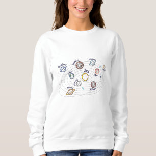 Sweatshirt Système solaire Planètes Enfants Connaissances Esp