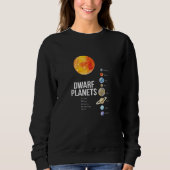 Sweatshirt Système solaire T-shirt Planètes (Devant)