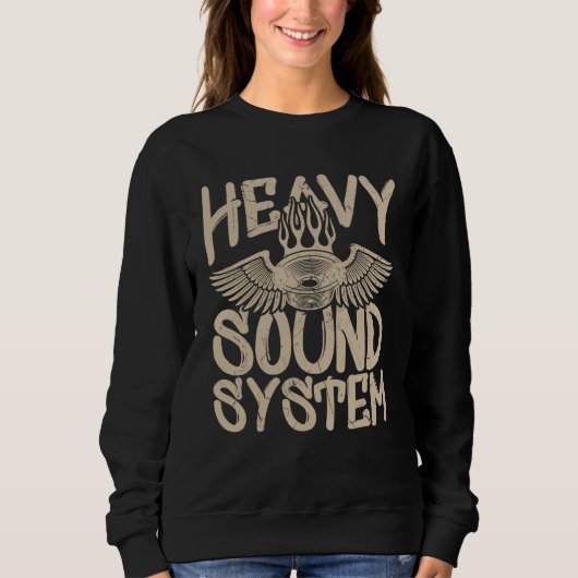 Sweatshirt Système sonore lourd cool Haut-parleur basse Tuner (Devant)