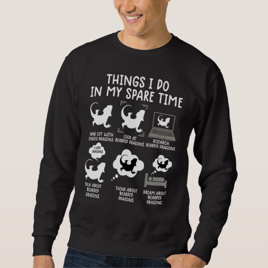 Sweatshirt t. de dragon barbu (Devant)