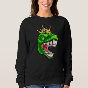 Sweatshirt T Rex Avec Tyrannosaurus Couronne Rex Dinosaure