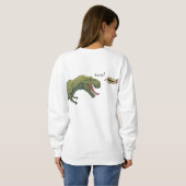 Sweatshirt T-Rex Dinosaur Boop Tyrannosaurus femmes (Dos entier)
