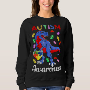 Sweatshirt T Rex Dinosaur Sensibilisation sur l'autisme Puzzl