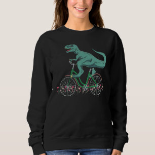 Sweatshirt T Rex équitation A Vélo Trex Dinosaur Vélo Rider