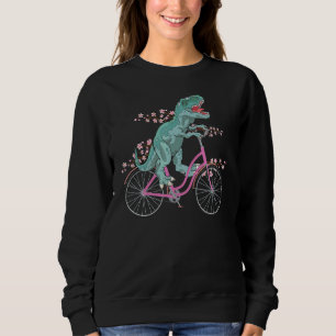 Sweatshirt T Rex équitation A Vélo Trex Dinosaur Vélo Rider