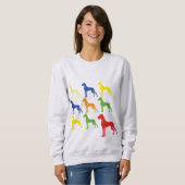 Sweatshirt T-Shirt 9 Grand Danois / 6 couleurs (Devant entier)