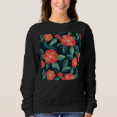Sweatshirt T-shirt à fleurs (Devant)
