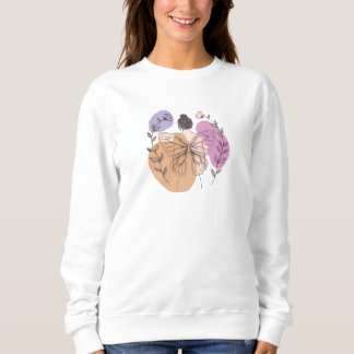 Sweatshirt T-Shirt à l'illustration de femme fée papillon élé