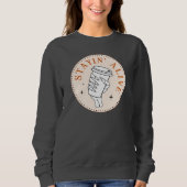 Sweatshirt T-shirt à manches longues Coffee Stayin' Alive squ (Devant)