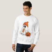 Sweatshirt T-shirt à manches longues Halloween 2024 (Devant entier)