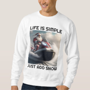SWEATSHIRT T-SHIRT AMATEUR DE NEIGE EN MOTO-NEIGE