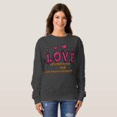 Sweatshirt T-Shirt Amour (Devant entier)