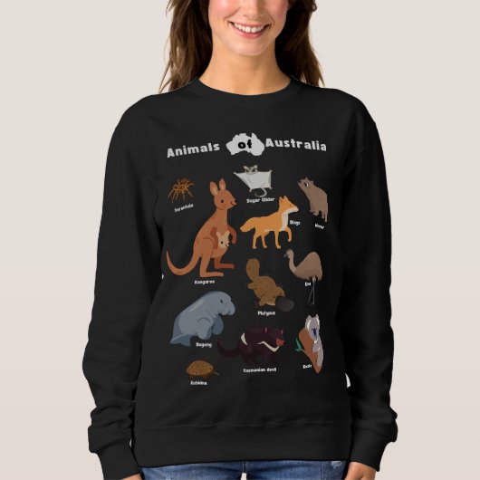 Sweatshirt T-shirt Animaux australiens Aussie Wildlife (Devant)