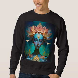 SWEATSHIRT T-SHIRT ART SPIRITUEL MÉDITATION LOTUS DÉESSE