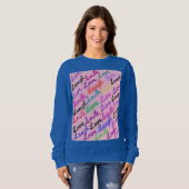 Sweatshirt T-shirt au design éblouissant. (Devant entier)