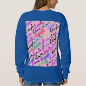 Sweatshirt T-shirt au design éblouissant. (Dos)