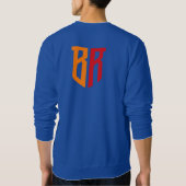 Sweatshirt T-shirt aux sièges à bas prix Bleu à long nettoyag (Dos)