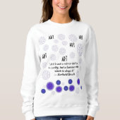 SWEATSHIRT T-SHIRT AVEC ART CRÉATIF DES FLEURS (Devant)