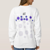 SWEATSHIRT T-SHIRT AVEC ART CRÉATIF DES FLEURS (Dos)