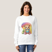 Sweatshirt T-shirt avec impression amusante (Devant entier)