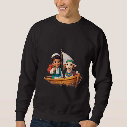 Sweatshirt T-shirt basique pour hommes (Devant)