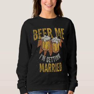 Sweatshirt T-shirt bière pour homme Je me marie en buvant de