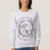 Sweatshirt T-shirt Bless Ewe Sheep Co - Lavender Sheep Logo (Devant)