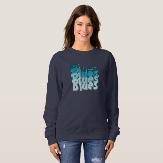 Sweatshirt T-shirt Blues (Devant entier)