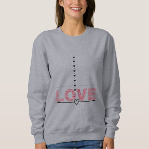 Sweatshirt T-shirt Bold "Love" et Heart