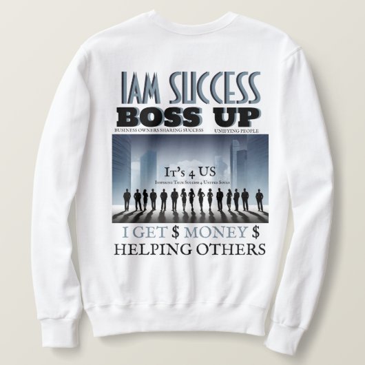Sweatshirt T-shirt BOSS UP (Design dos)