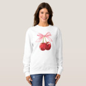 Sweatshirt T-shirt cerise (Devant entier)