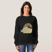 Sweatshirt T-shirt classique carlin et Little Sloth 299 (Devant entier)